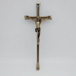 Antique Brass tang lễ Crucifix kích thước 39 * 15 cm xuất hiện tốt SGS cấp giấy chứng nhận